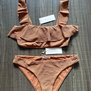 Eberjey Bikini Set. Size S, Brown